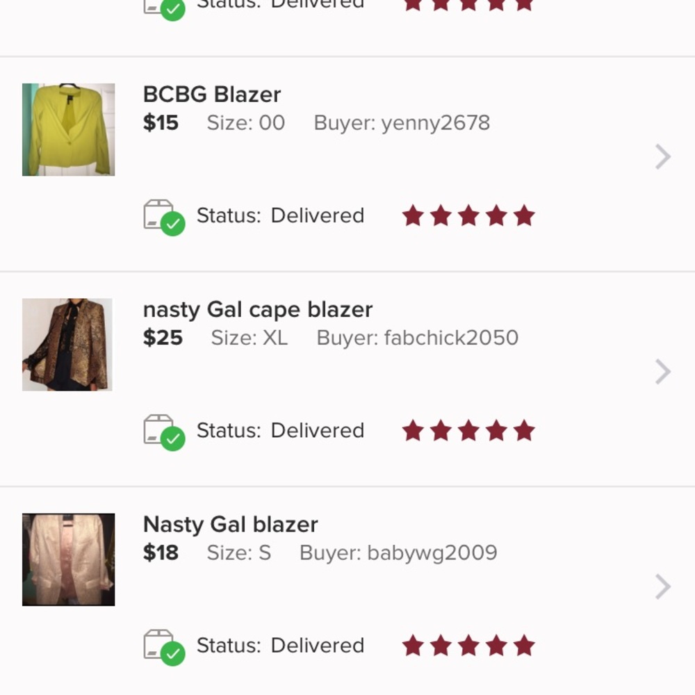 5 star ratings!!